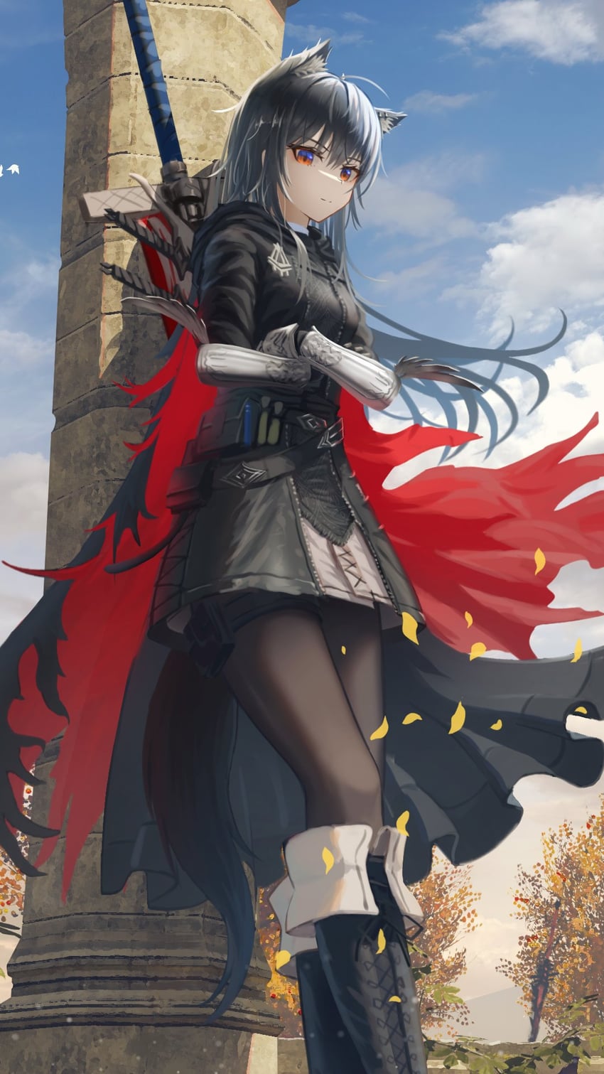 texas and texas the omertosa (arknights) drawn by salt_on_dice