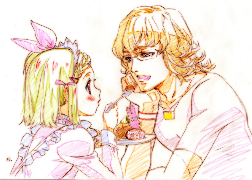barnaby brooks jr. and kaburagi kaede (tiger & bunny) drawn by nishida_asako