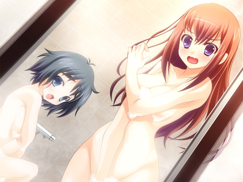 makise kurisu and shiina mayuri (science adventure and 1 more) drawn by emi_minarai