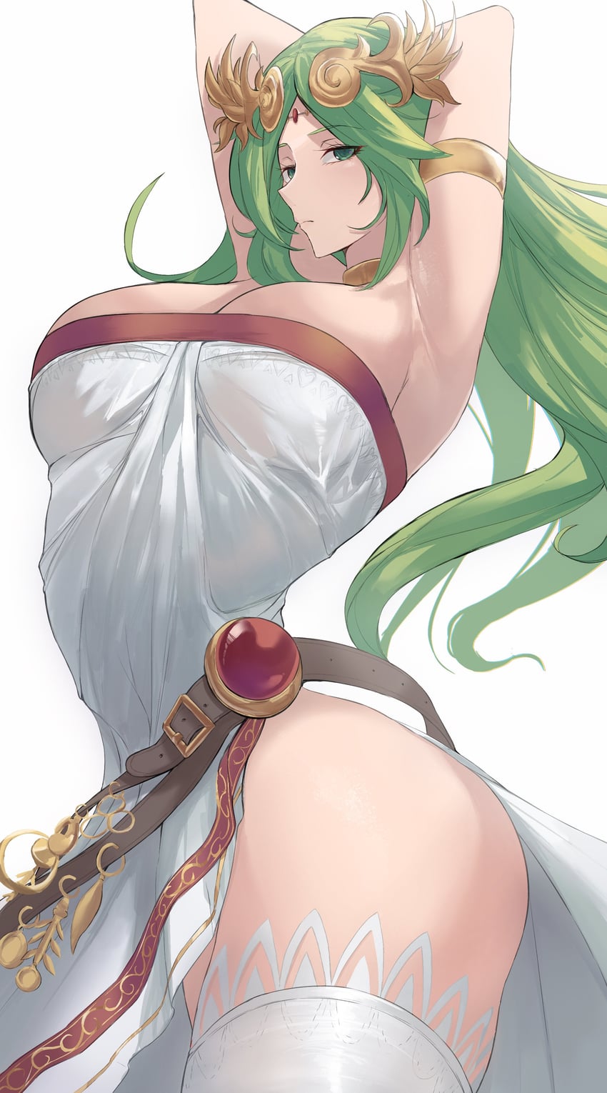 palutena (kid icarus and 1 more) drawn by calmgreentori