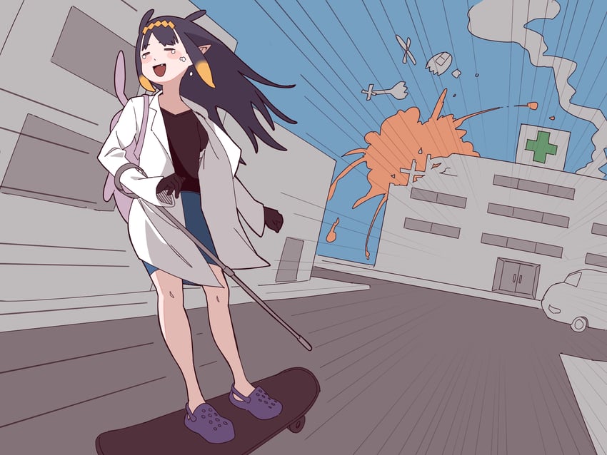 ninomae ina'nis (hololive and 2 more) drawn by mendako_(wjkgreat)