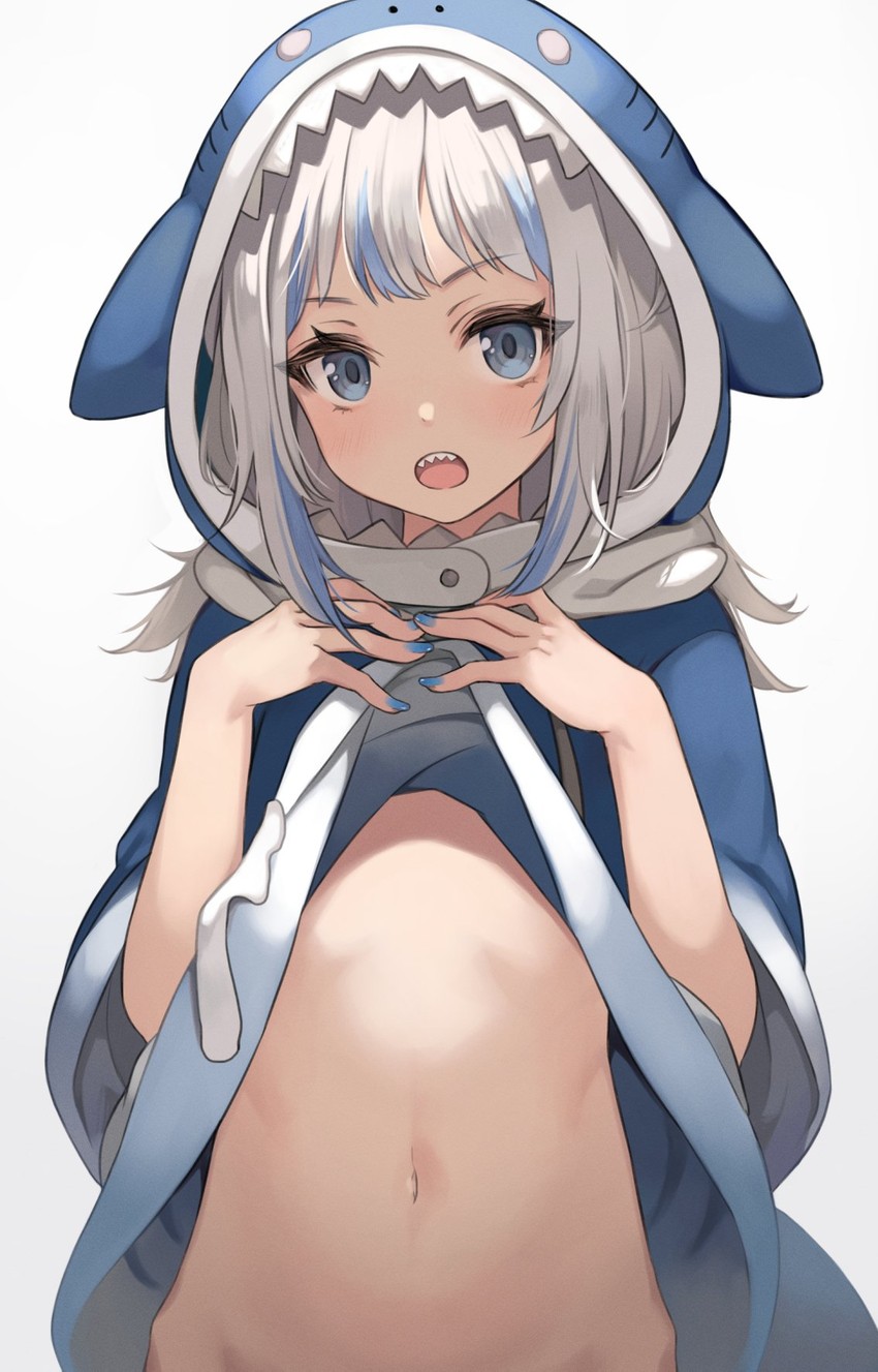 gawr gura (hololive and 1 more) drawn by srm_chi
