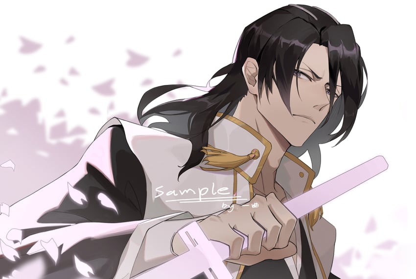 kuchiki byakuya (bleach and 1 more) drawn by yiqing_(yohare)