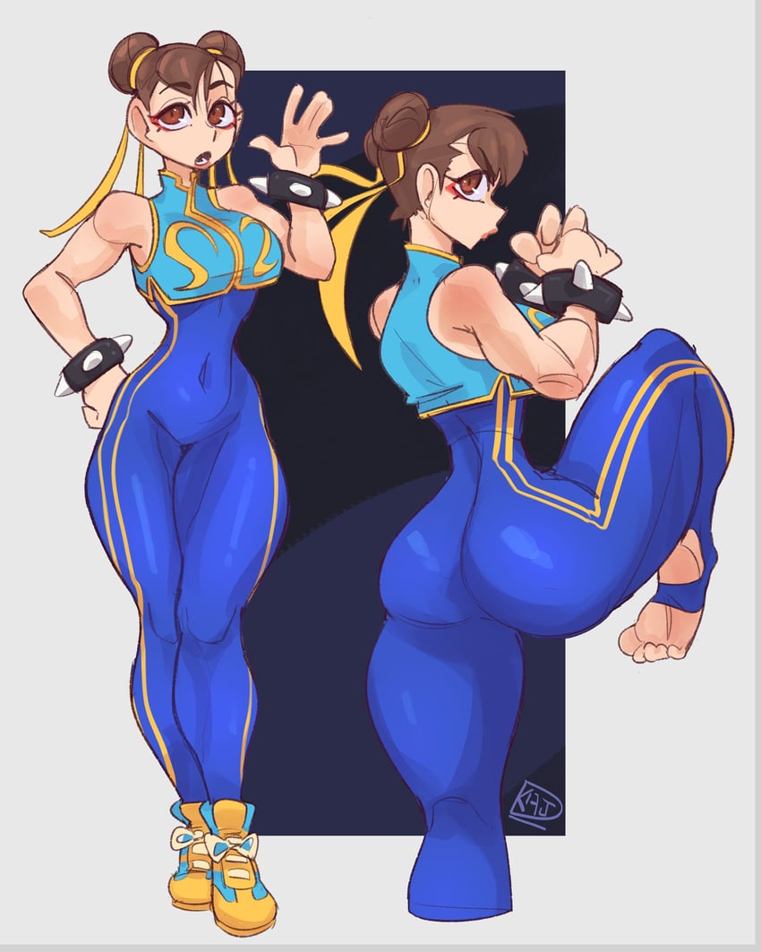 chun-li (street fighter and 1 more) drawn by dkajart