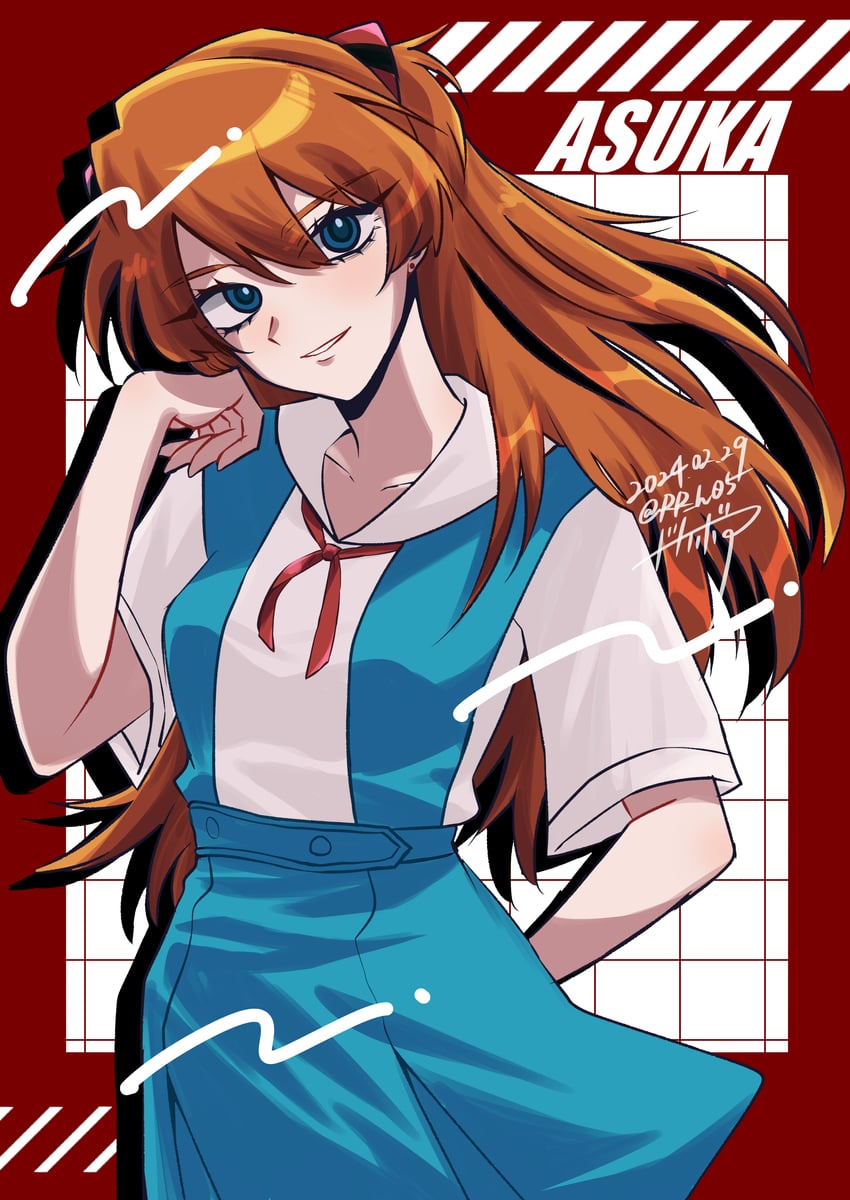 souryuu asuka langley (neon genesis evangelion) drawn by rhodium_(rh)