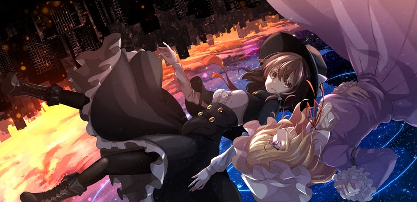 usami renko and maribel hearn (touhou) drawn by shiroino_(shirayuki_mutsuki)