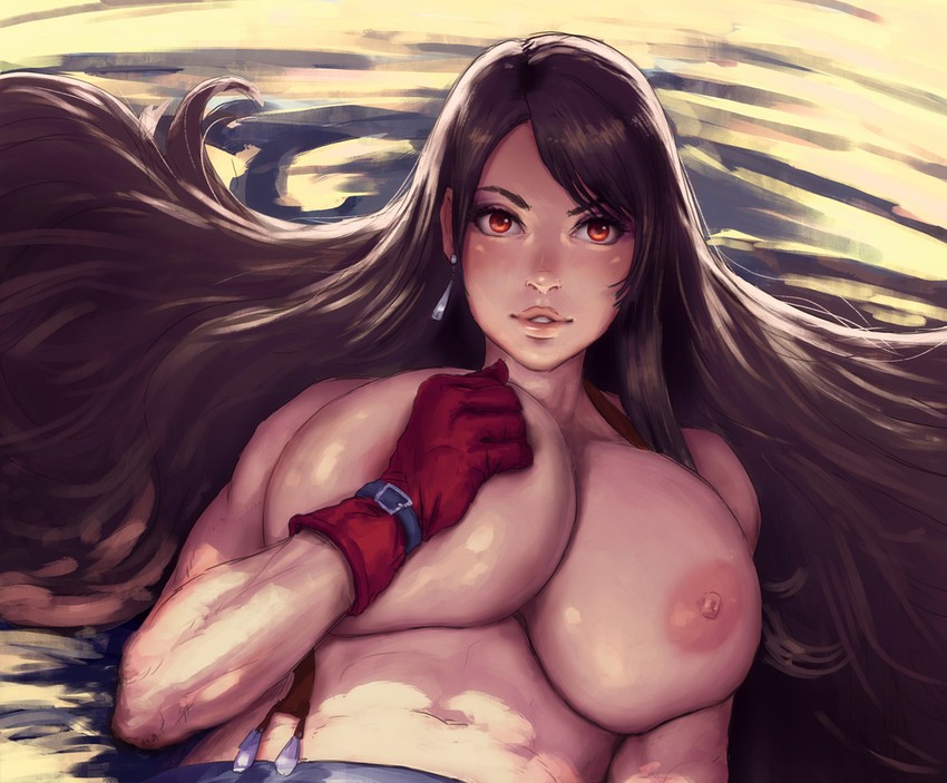 tifa lockhart (final fantasy and 1 more) drawn by kupocun