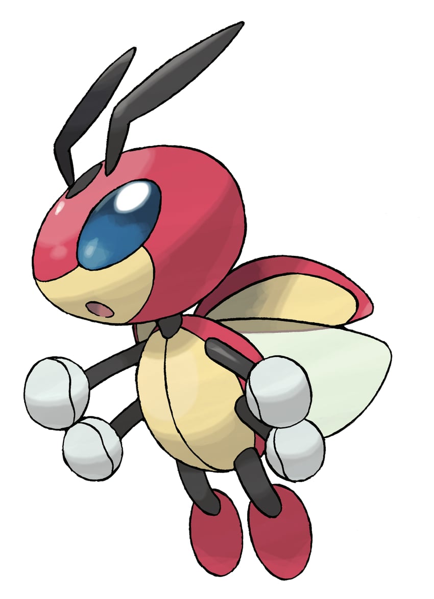 ledian (pokemon and 1 more) drawn by sugimori_ken