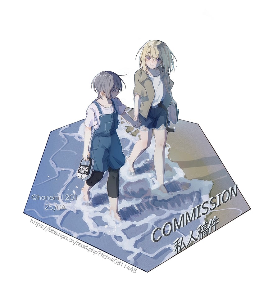 misumi uika and takamatsu tomori (bang dream! and 1 more) drawn by hanemi