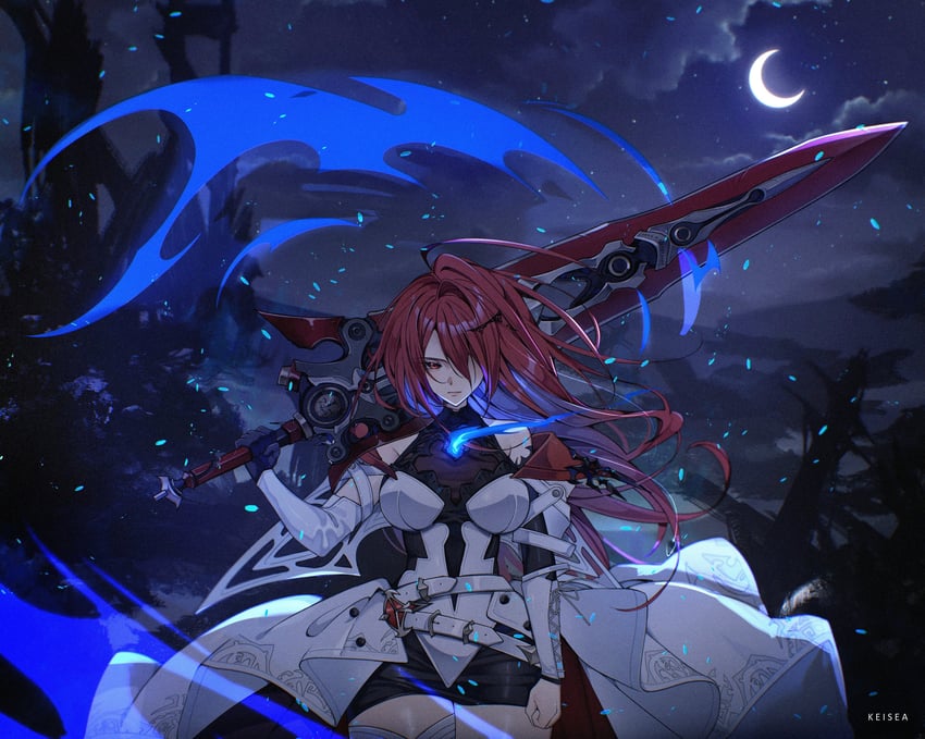 elizabeth rose bloodflame (hololive and 1 more) drawn by keisea