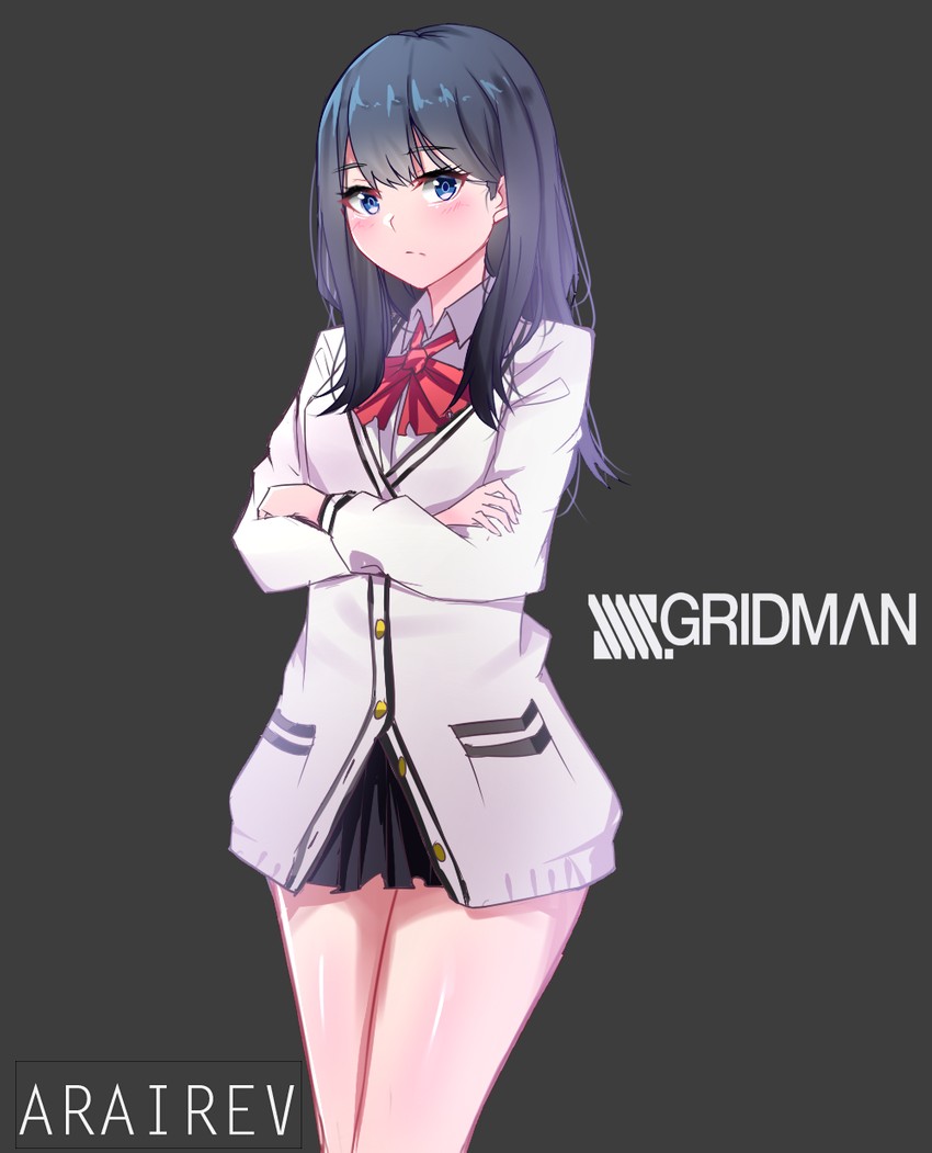 takarada rikka (gridman universe and 1 more) drawn by arairev