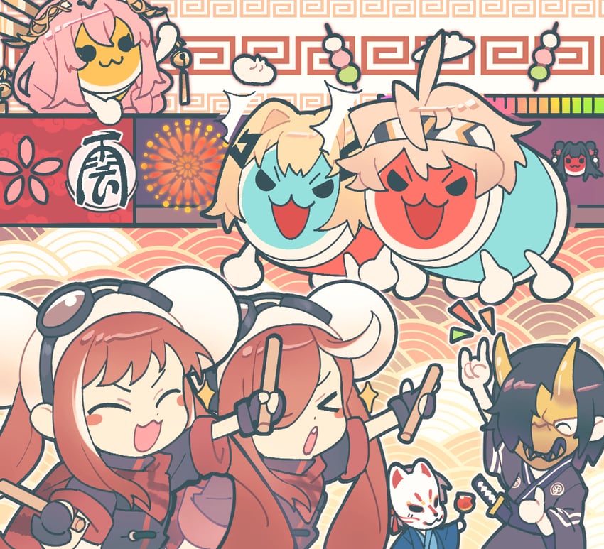 vice, navigator, yao, rinne, anzu, and 1 more (alchemy stars and 1 more) drawn by jl_seiko