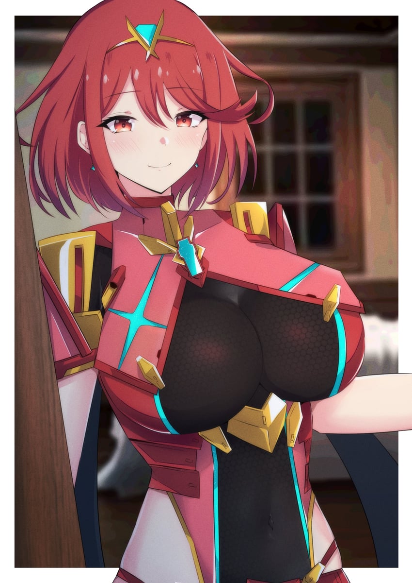 pyra (xenoblade chronicles and 1 more) drawn by latte_(latte_daruta2)