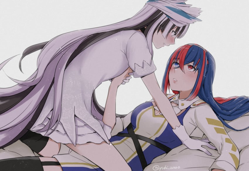 veyle and female alear (fire emblem and 1 more) drawn by yuuhi_(arcadia)