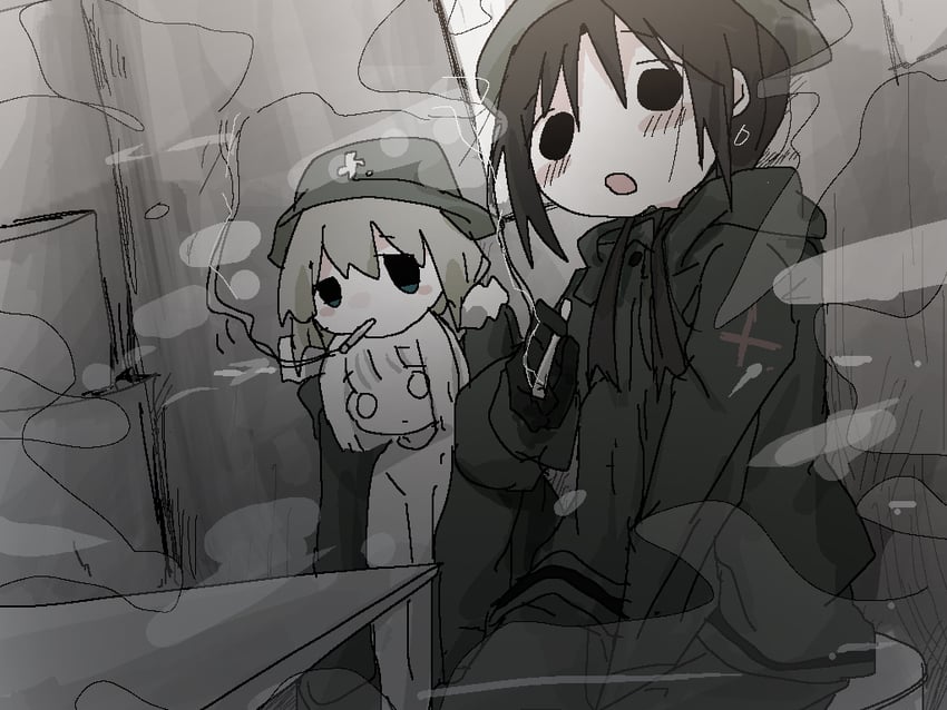 chito and yuuri (shoujo shuumatsu ryokou) drawn by migimiya_yoru