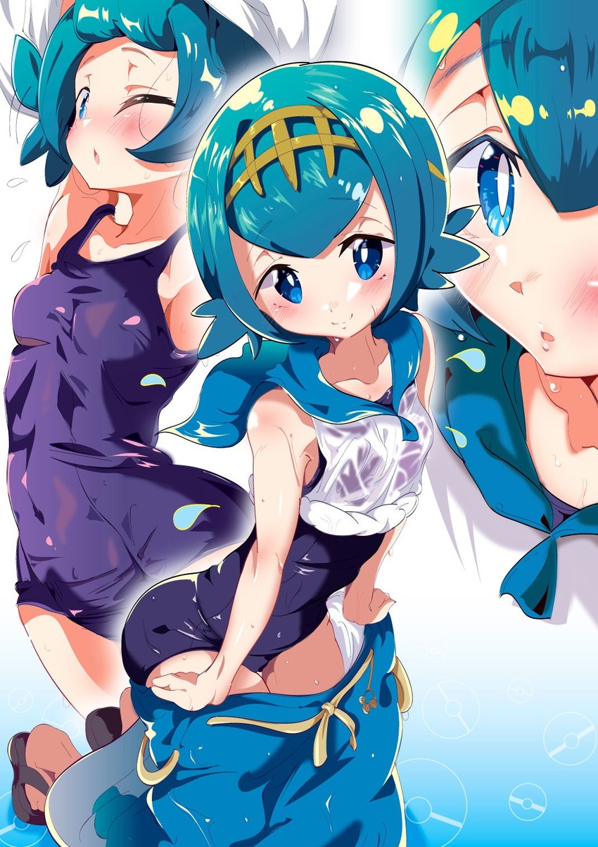 lana (pokemon and 1 more) drawn by aloe_(kenkou3733)