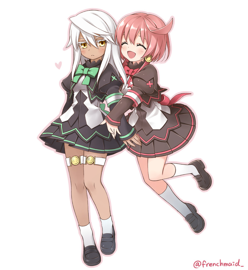 ramlethal valentine and elphelt valentine (guilty gear and 1 more) drawn by frenchmaid_(made_in_frenchmaid)