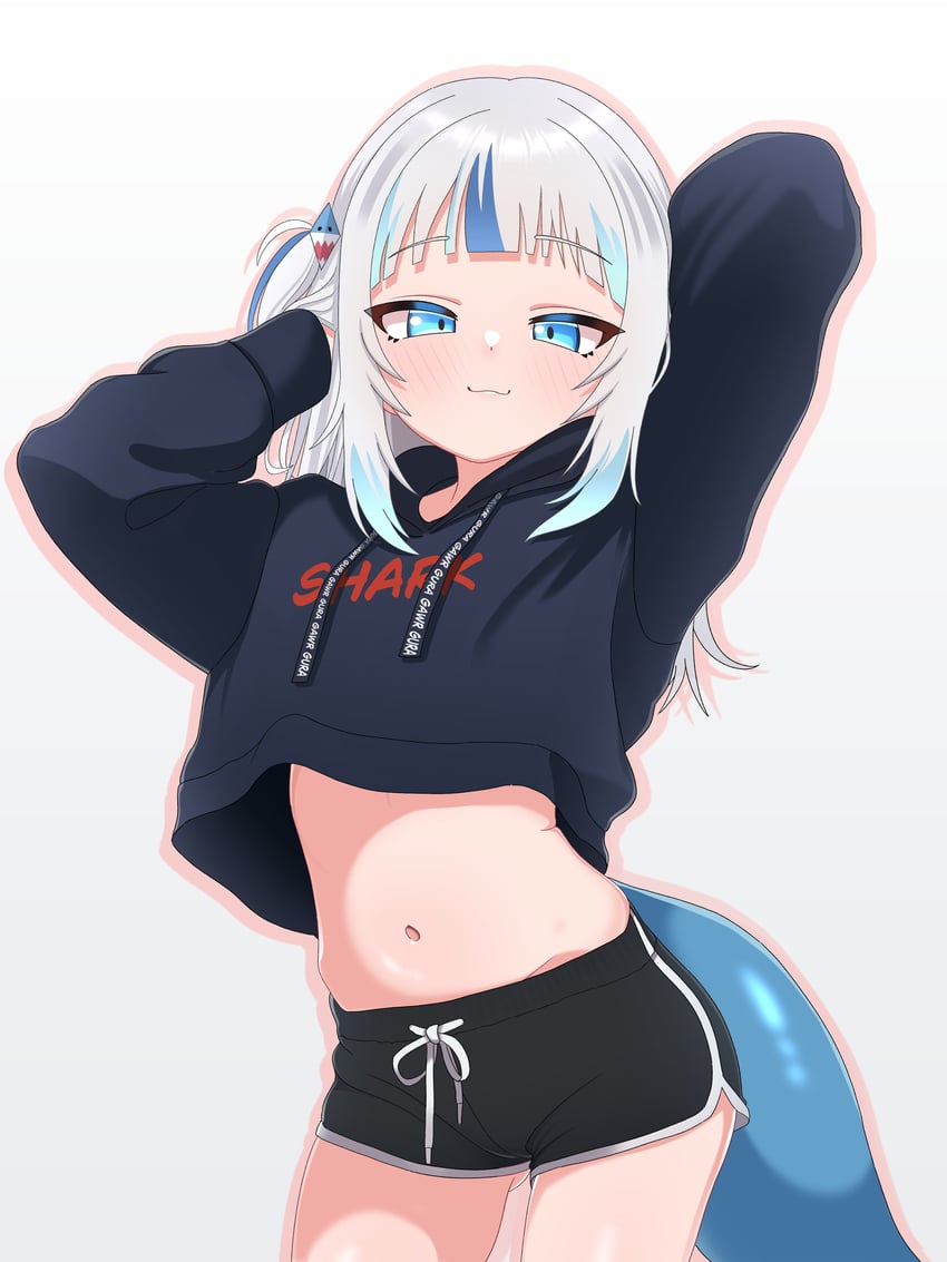 gawr gura (hololive and 1 more) drawn by mingkozus