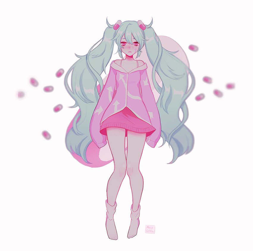 hatsune miku (vocaloid and 1 more) drawn by shari_cote