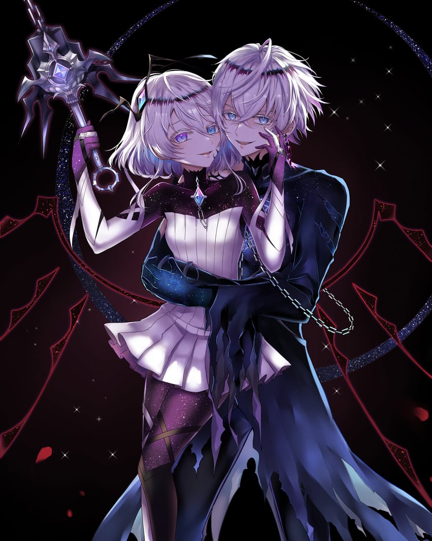 jin and saya (shironeko project) drawn by tere_(391923)