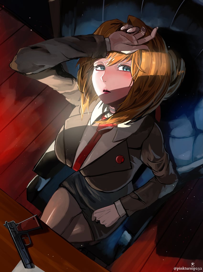 kalina (girls' frontline and 1 more) drawn by pinkturnip232