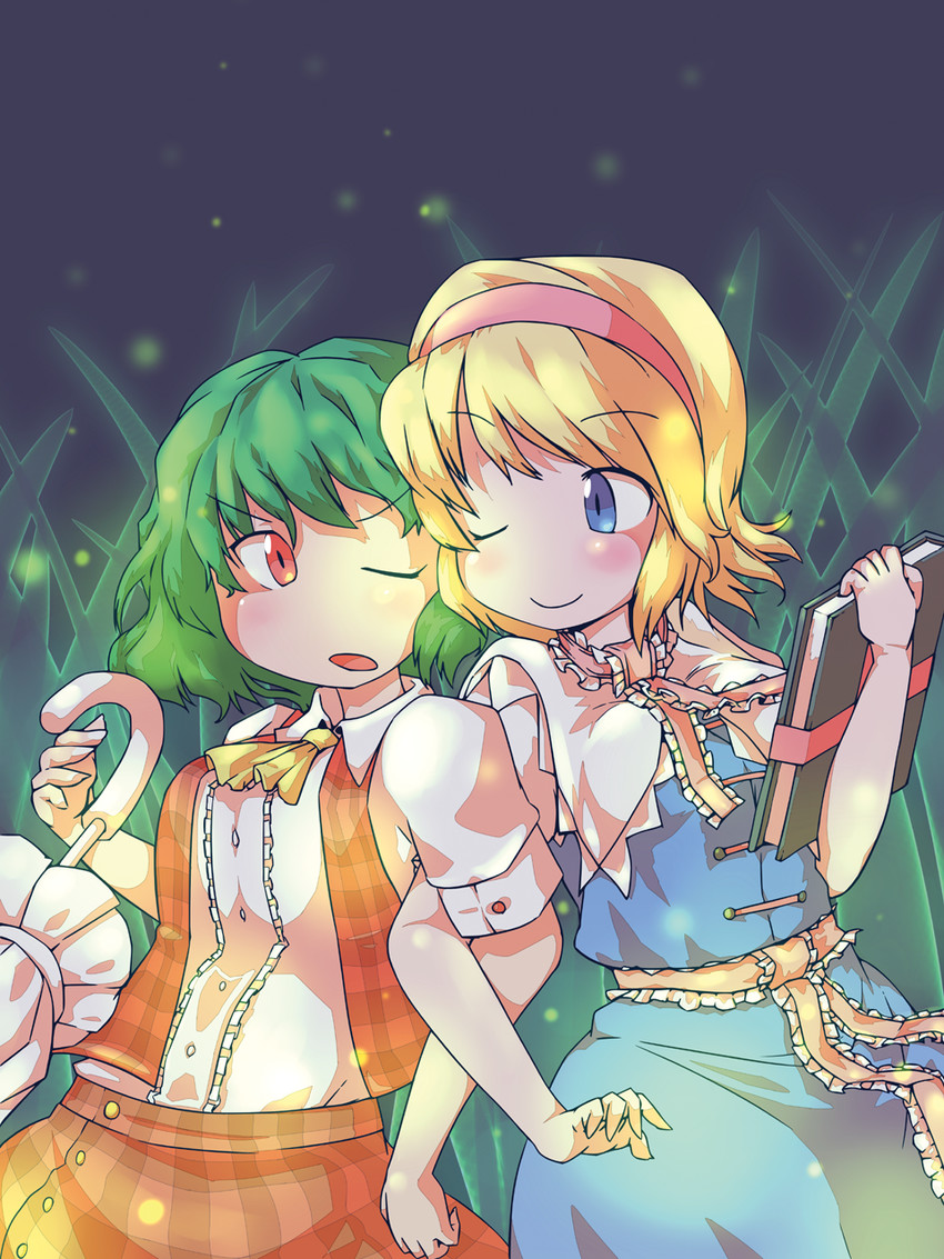 alice margatroid and kazami yuuka (touhou) drawn by ini_(inunabe00)
