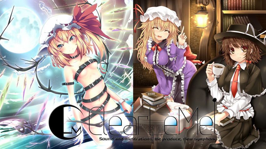 flandre scarlet, usami renko, and maribel hearn (touhou and 1 more) drawn by ugume