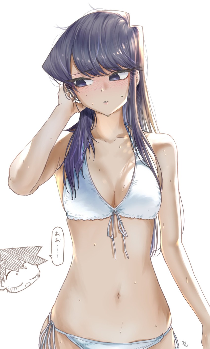 komi shouko and tadano hitohito (komi-san wa komyushou desu) drawn by mitsugu