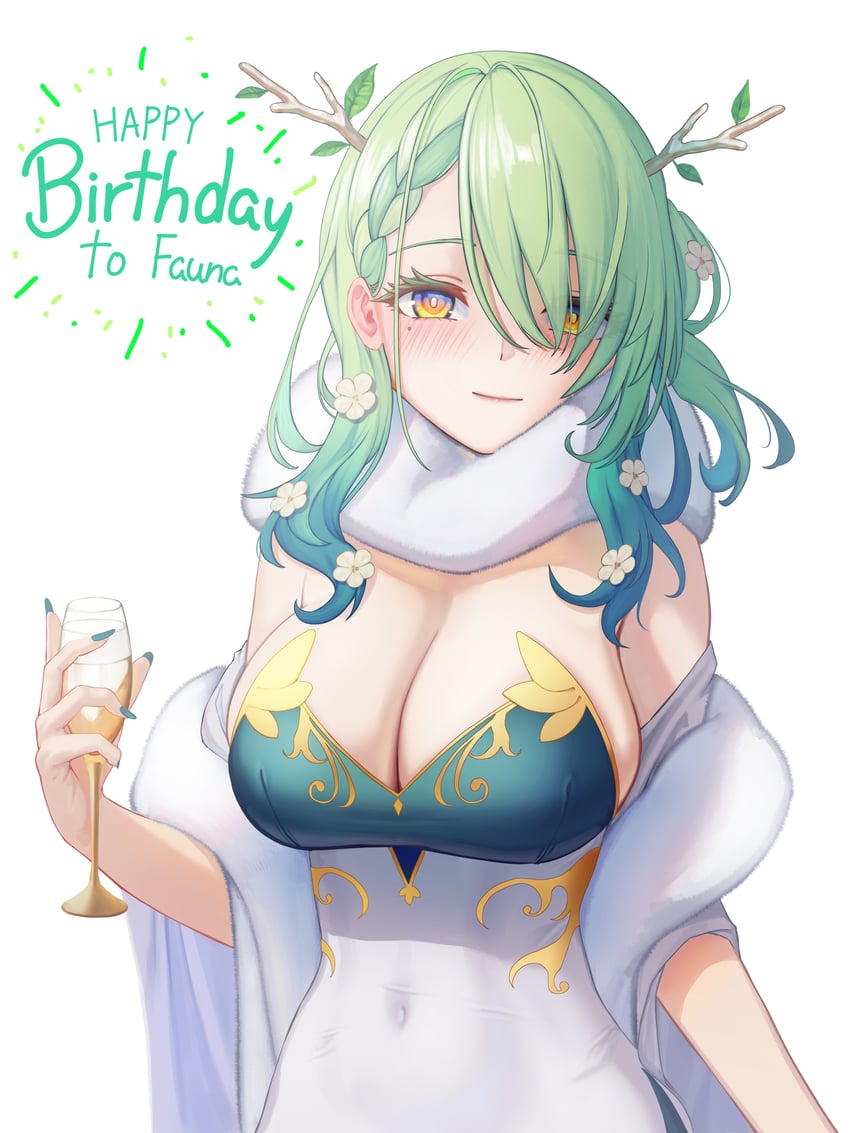 ceres fauna (hololive and 1 more) drawn by long_long_life