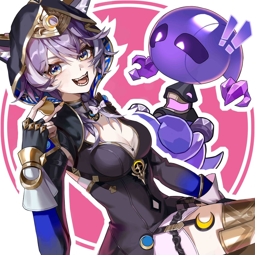 cipher and spirithief bartholos (honkai and 1 more) drawn by asid_(acidbranch)