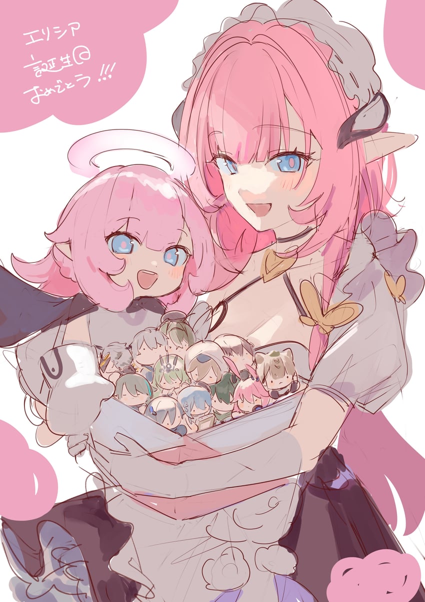 elysia, fu hua, yae sakura, mobius, aponia, and 9 more (honkai and 1 more) drawn by roena