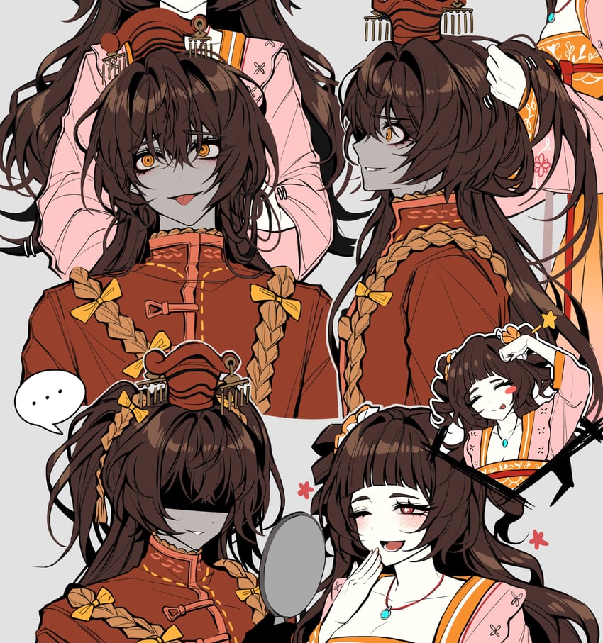xue baochai and xue pan (project moon and 1 more) drawn by cherry_oux