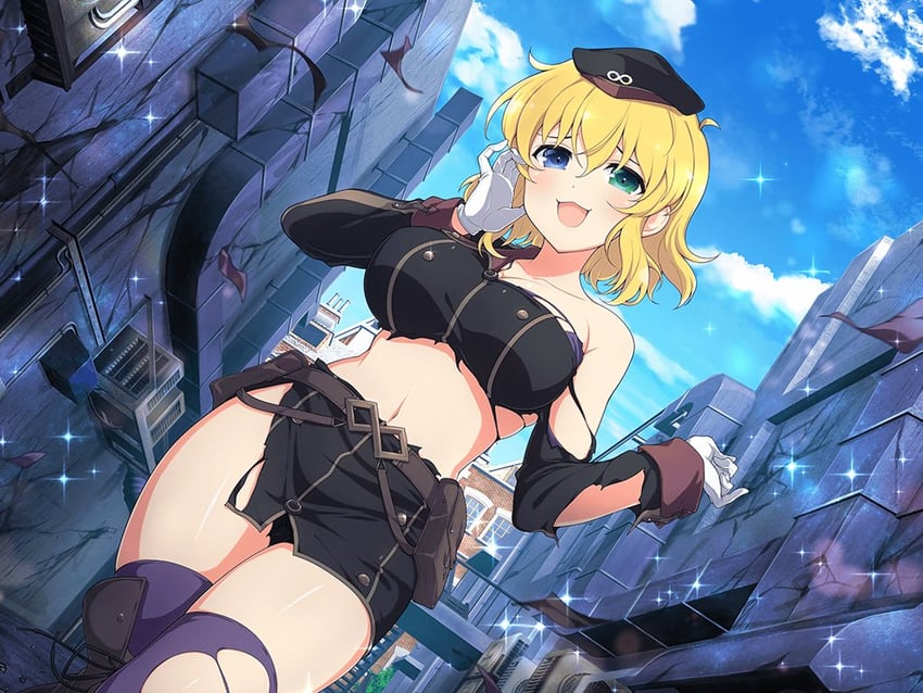 ryouna (senran kagura and 2 more) drawn by yaegashi_nan