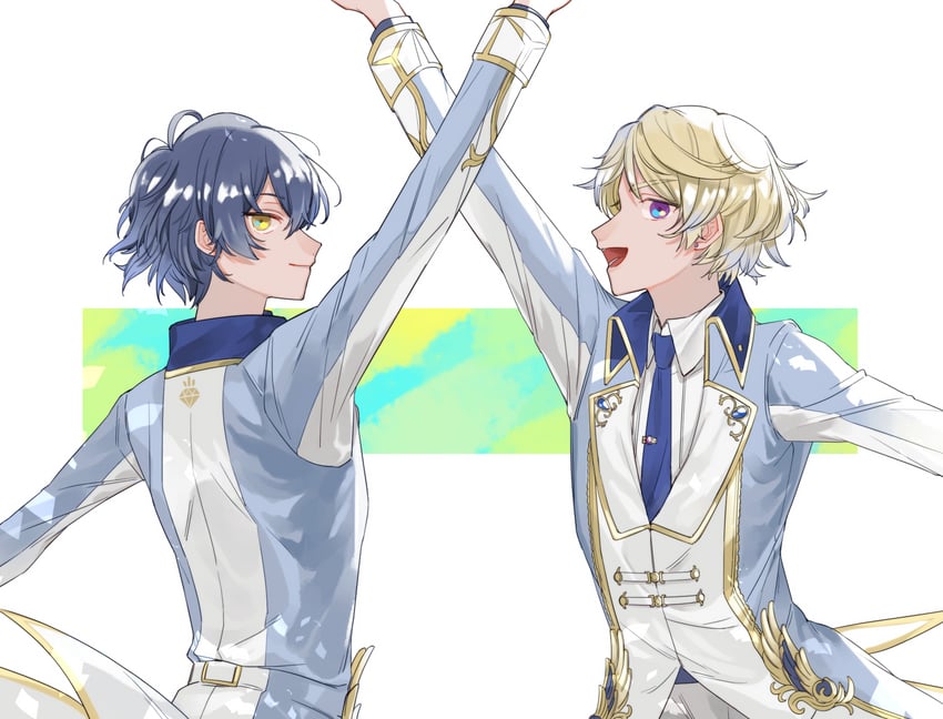 kagemiya kei and shido akira (dankira!!!) drawn by geta_(epicure_no12)