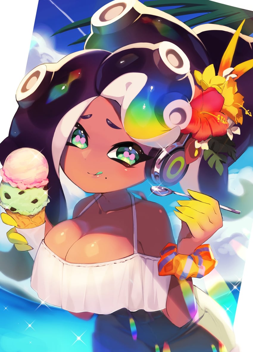 marina (splatoon and 1 more) drawn by nomu_(29_nom)