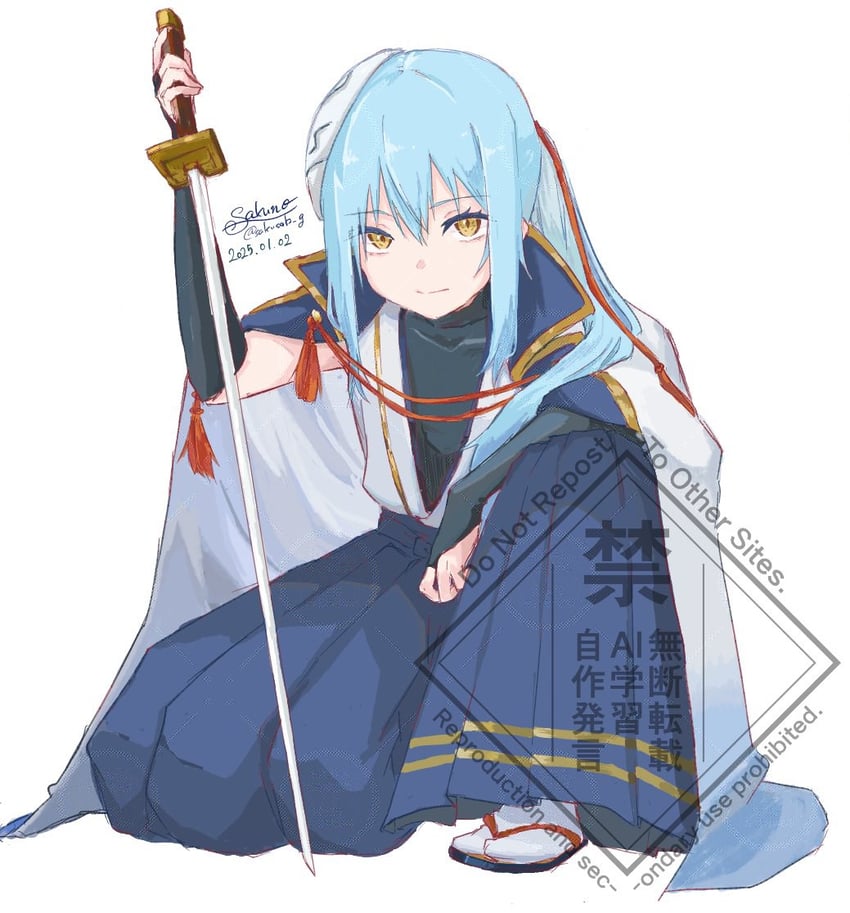 rimuru tempest (tensei shitara slime datta ken) drawn by sakunotoon