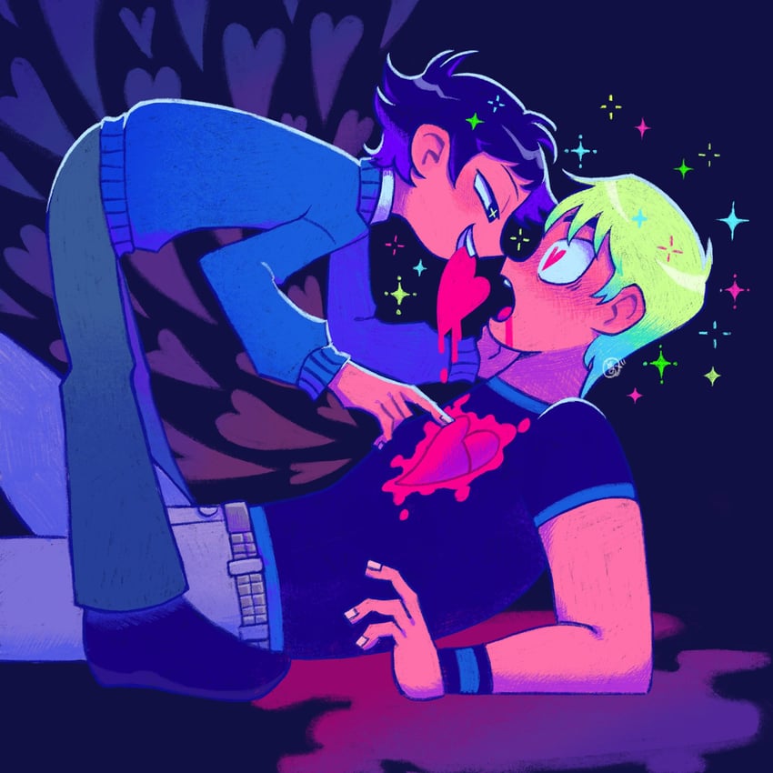 wallace wells and todd ingram (scott pilgrim and 1 more) drawn by tokagen0