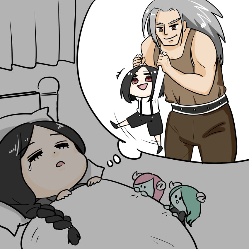 testament, succubus familiar, and kliff undersn (guilty gear and 1 more)