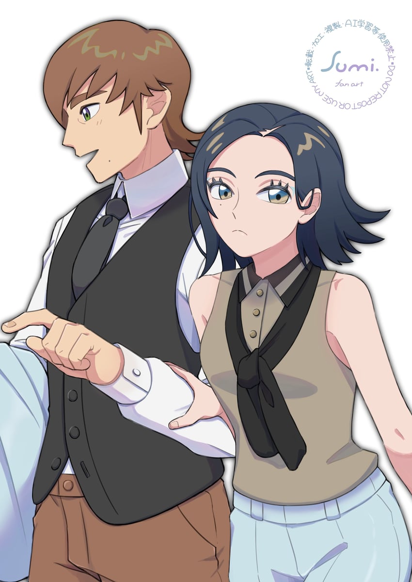 comoli harcourt and xavier olivette (gundam and 1 more) drawn by uminosumi_dai