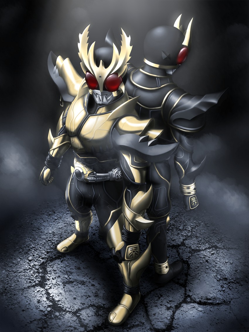 kamen rider kuuga (kamen rider and 2 more) drawn by taikyoku_tsurugi