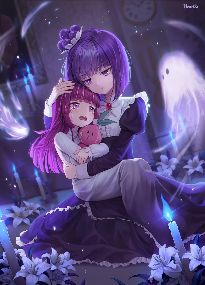 blackberry cookie and onion cookie (cookie run) drawn by heartki