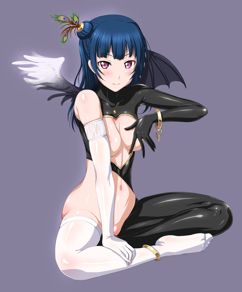 tsushima yoshiko (love live! and 1 more) drawn by zundarepon