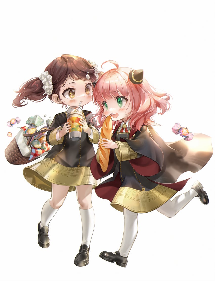 anya and becky blackbell (spy x family) drawn by huangbanmimi