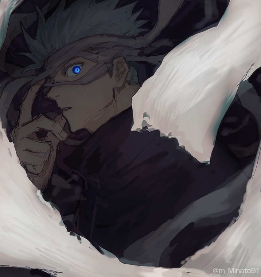 gojou satoru (jujutsu kaisen) drawn by mike2010