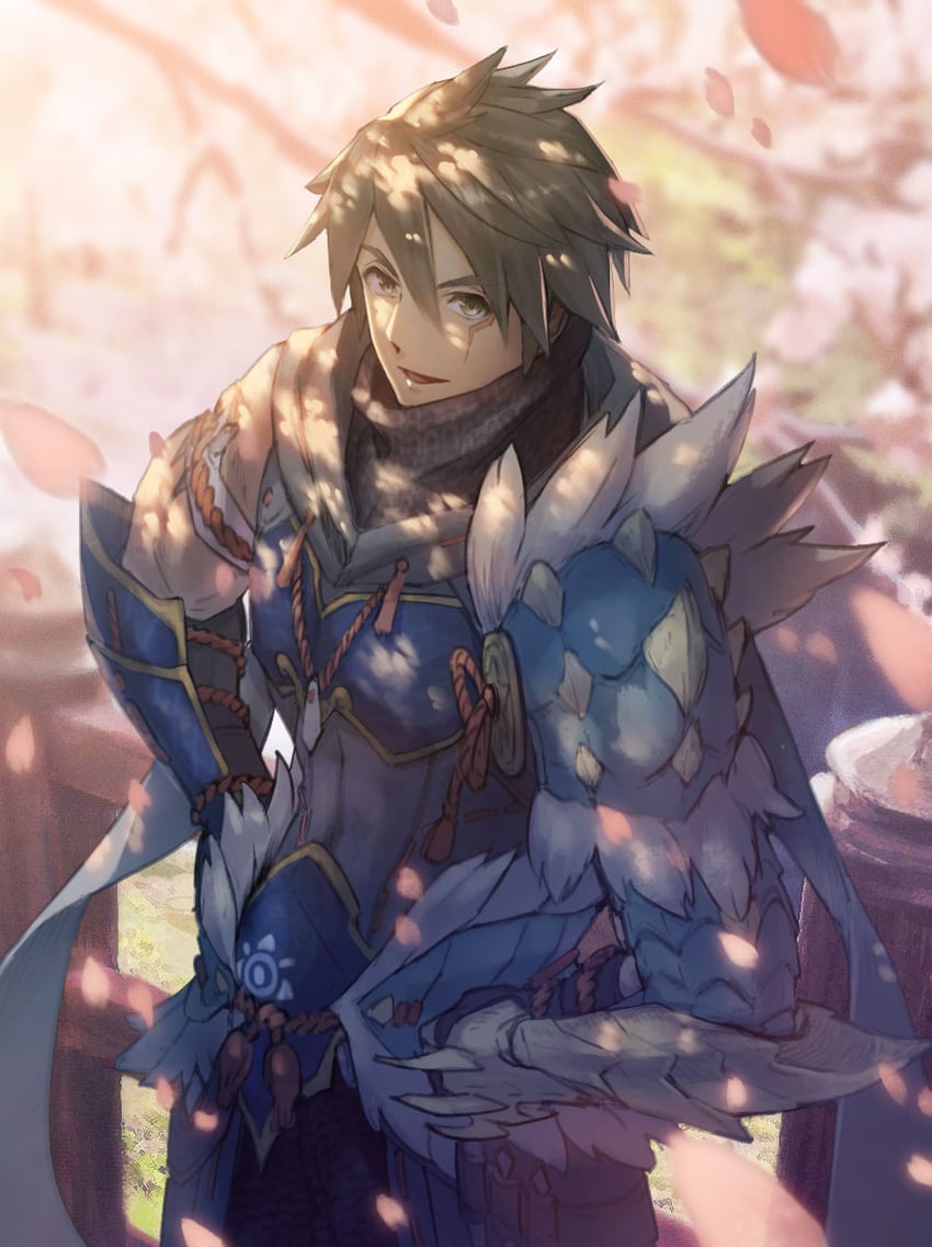 master utsushi (monster hunter and 1 more) drawn by isono_wataru