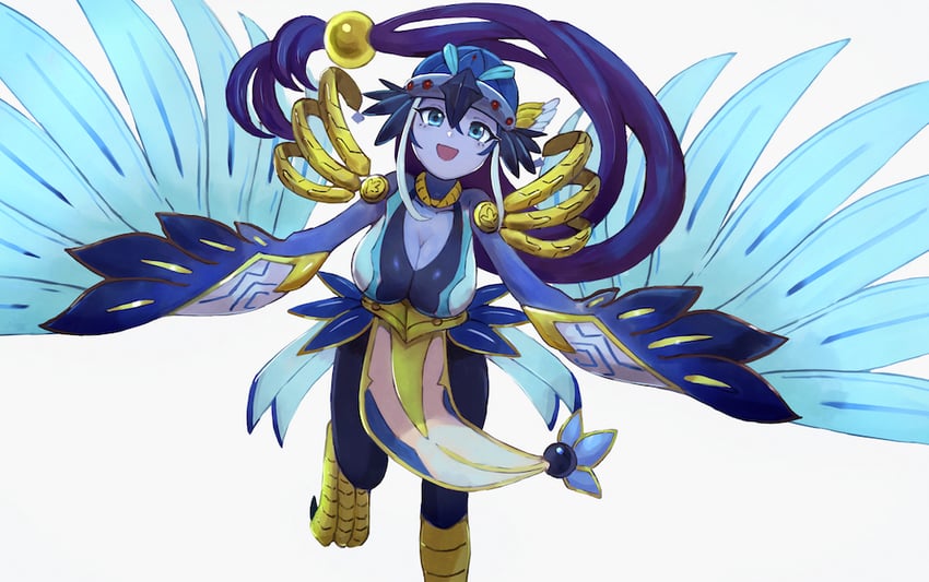lyrilusc - ensemblue robin (yu-gi-oh!) drawn by ishii_(young-moon)