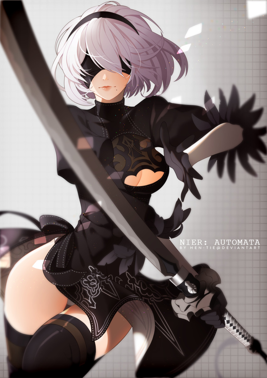 2b (nier and 1 more) drawn by hen-tie
