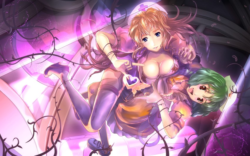 sheryl nome and ranka lee (macross and 1 more) drawn by pakupaku_choppu