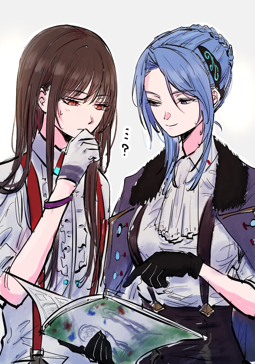yanagi mion and hanamura shiki (heaven burns red) drawn by kulfiq
