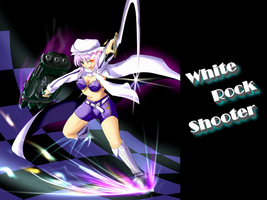letty whiterock and black rock shooter (touhou and 1 more) drawn by tsuki_hana